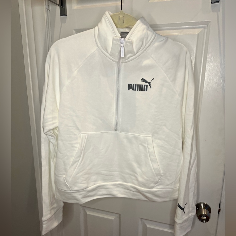 Puma Pullover Medium White Pre-owned